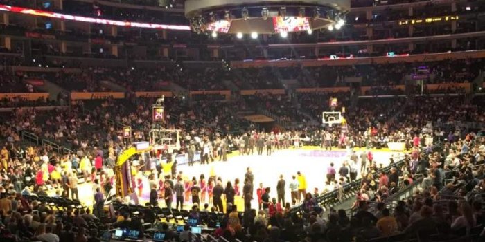 800x1066 Staples Center, section 114, row 19 - Los Angeles Lakers vs Toronto