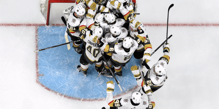 1024x768 The Las Vegas Golden Knights Celebrating Their Playoff - Winnipeg