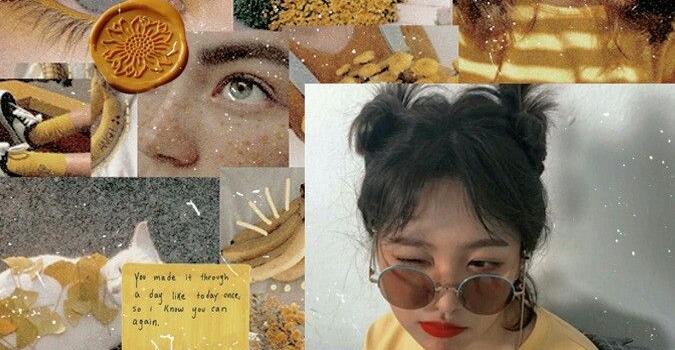 675x1200 Red velvet Yeri Yellow Aesthetic Collage Wallpaper Lockscreen HD