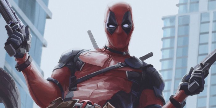 1920x1200 Download wallpapers Deadpool 2, art, 2018 movie, guns, superheroes