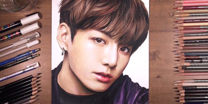 1280x720 Drawing BTS: Jungkook 정국 | drawholic