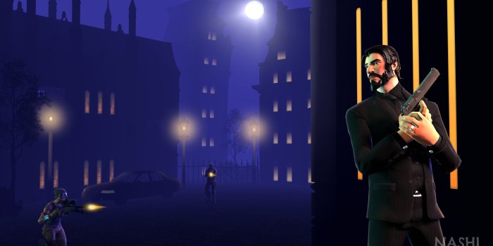 4096x2304 Fortnite 4k Background John Wick By Mrsnashi #4147 Wallpapers and