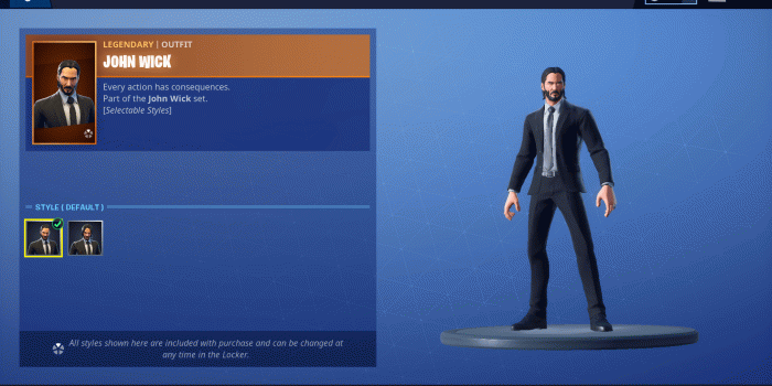1920x1080 John Wick set and Wick's Bounty are now available in Fortnite