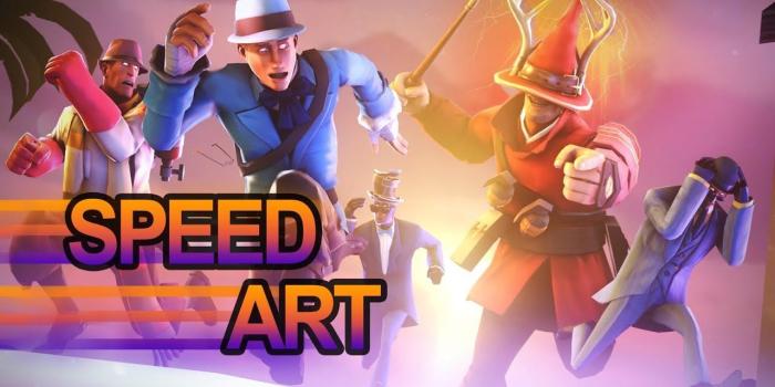 1280x720 SFM Speed Art] The Muselk Media Mob! #games #teamfortress2 #steam