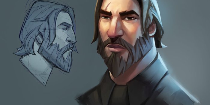 1600x1485 John wick/Reaper | Fortnite in 2019 | Character design, Character