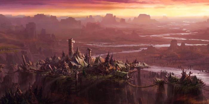 1920x1080 thunder bluff | Warcraft | Landscape wallpaper, Landscape art