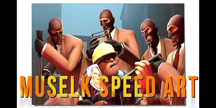 1280x720 Muselk Thumbnail SFM Speed Art “The Spy Apocalypse