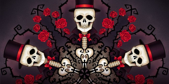 1920x1200 40+ Skulls and Flowers Wallpapers - Download at WallpaperBro