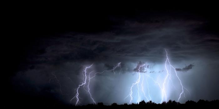 3836x1840 Photo of lightning strikes during rainy day HD wallpaper | Wallpaper