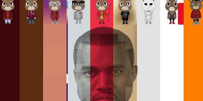 1500x1000 Amazon.com: Custom Kanye Face Mixed Media Art Collage Poster, TLOP