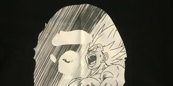 1200x1600 Bape A Bathing Ape Goku Head Dragon Ball Z Tee T-Shirt (Black)
