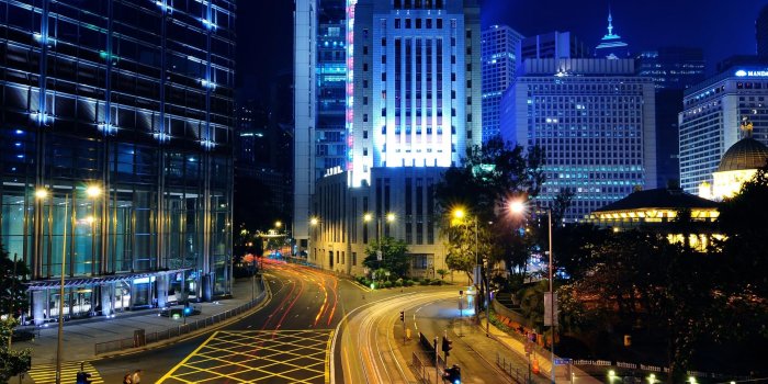 2560x1600 Hong Kong City Night Lights Megalopolis Street - Free Stock Photos