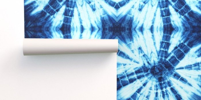 1024x1024 shibori - tie dye indigo | on Isobar by littlearrowdesign | Roostery