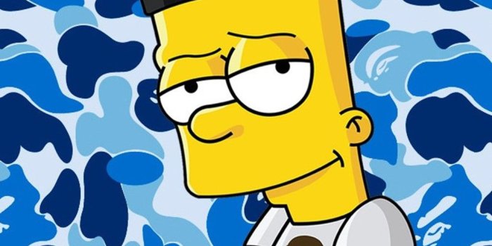 1024x1024 Images of Supreme Wallpapers With Bart Simpson - #rock-cafe