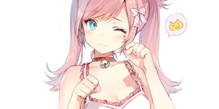 1080x1120 Download 1080x1920 wallpaper wink, fox girl, cute, anime, elf