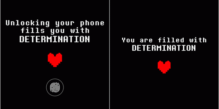 2048x2048 I made this pair of Undertale Wallpapers: one for the Lock Screen