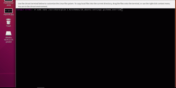 1366x768 How to customise GNOME default background and lock screen image