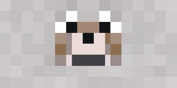 1440x900 Cute Minecraft dog that can be used for tags or invitations