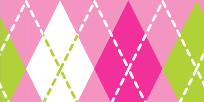 1500x1500 Pink & Green Argyle Wallpaper & Surface Covering