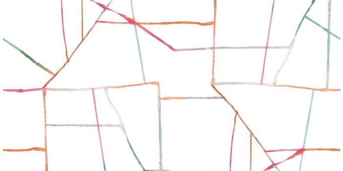 1000x1000 Kids Orange, Pink, and Green Watercolor Geo Wallpaper