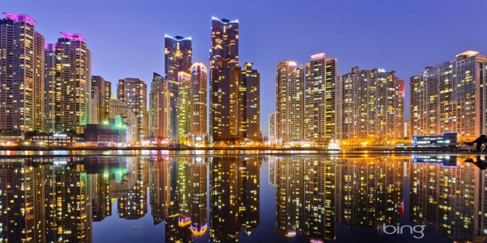 1920x1200 Skyline Of Marine City In Busan, South Korea - The Wallpaper