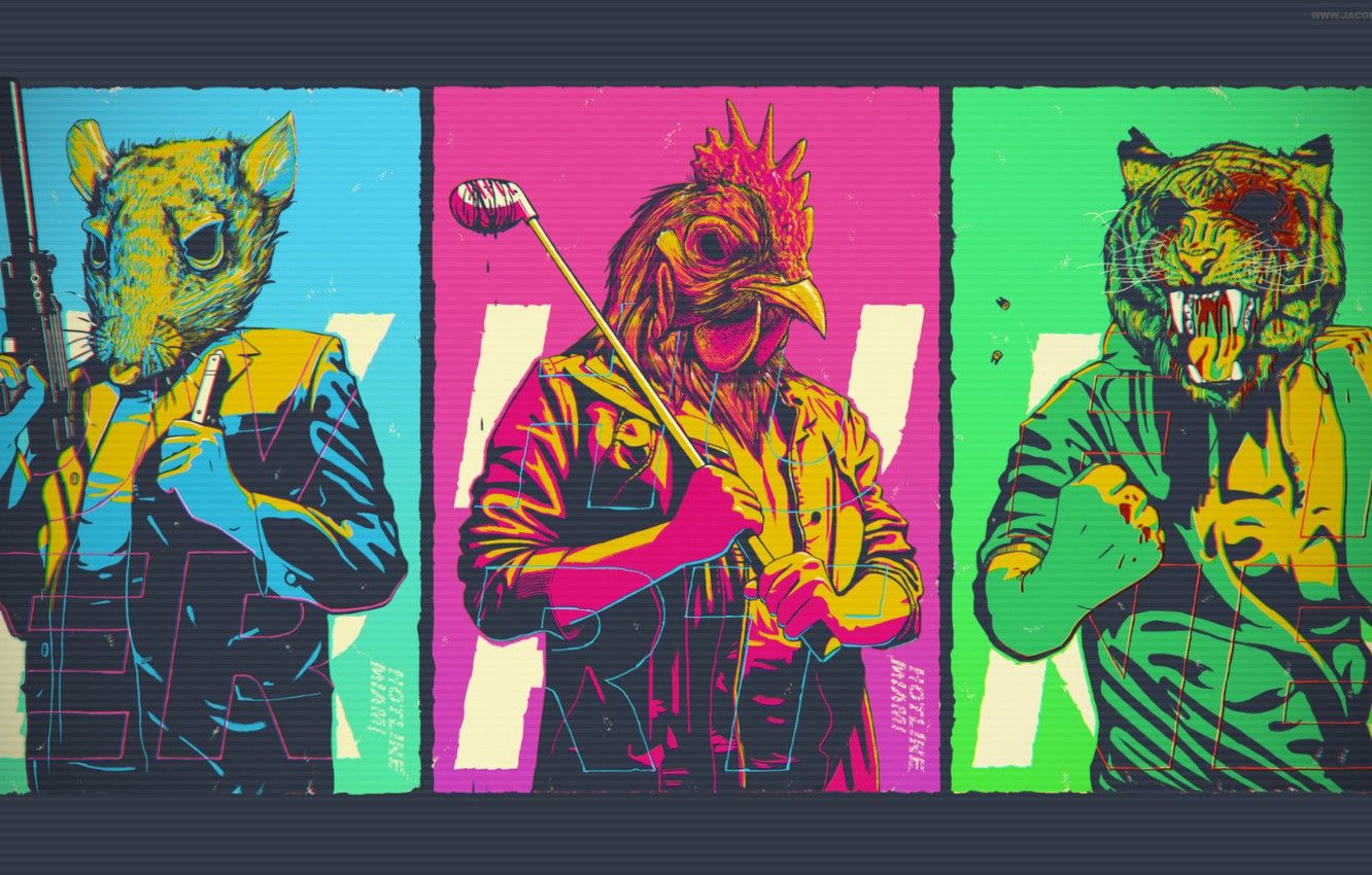 1332x850 Wallpaper hotline miami, wrong number, hotline miami 2 images for