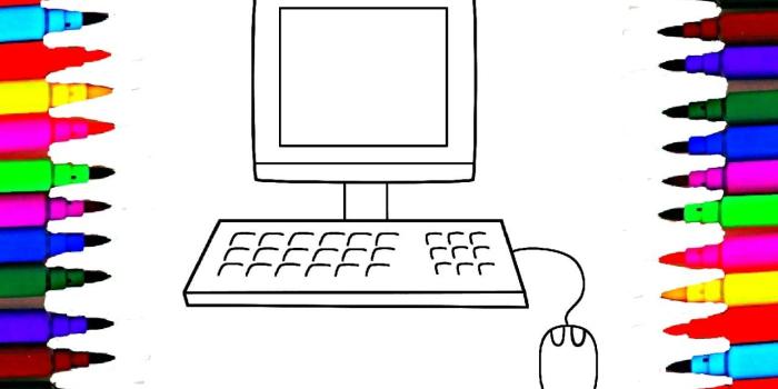 1280x720 Colours For Kids BARBIE Desktop Coloring Pages l How To Color Computer  Drawing Pages l Learn Colors