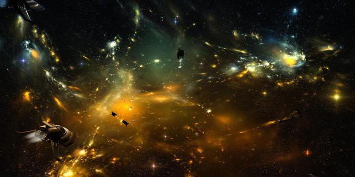 1600x1000 Wallpaper Spaceships Battle - 1600 x 1000 - Planets Stars Galaxies