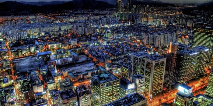 1920x1080 3333751 South korea, Busan, Top view, Night, Bridge, Hdr wallpaper