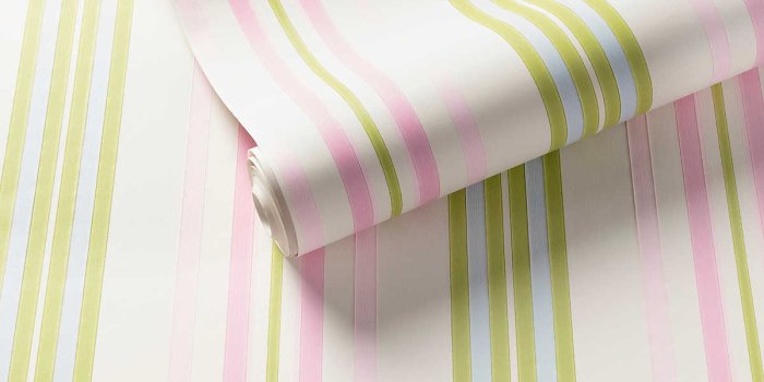 1200x1200 Chloe Stripe Pink/Green Wallpaper | Furniture