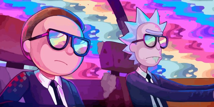 3554x1999 Rick and Morty Car Rainbow ❤ 4K HD Desktop Wallpaper for 4K Ultra