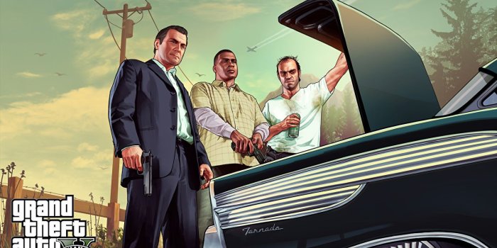 1280x800 Photos GTA 5 Grand Theft Auto Man Michael Trevor Franklin 3D