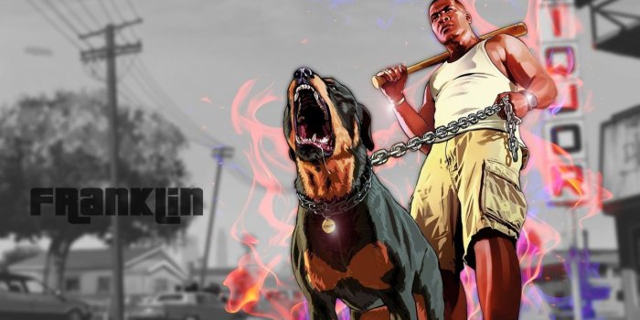 1280x720 Gta 5 Franklin On Fire in 1280x720 Resolution