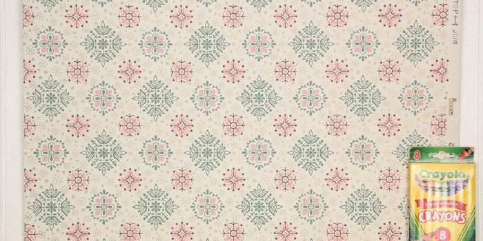 2048x1309 1940s Vintage Wallpaper Pink and Green Geometric