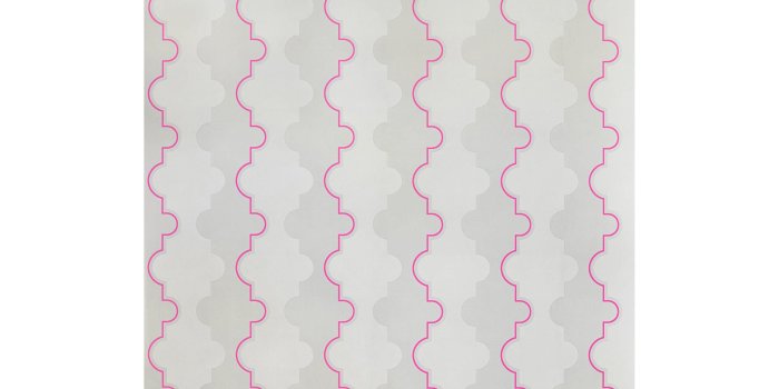 3000x3000 'Jigsaw' Contemporary, Traditional Wallpaper in Pink