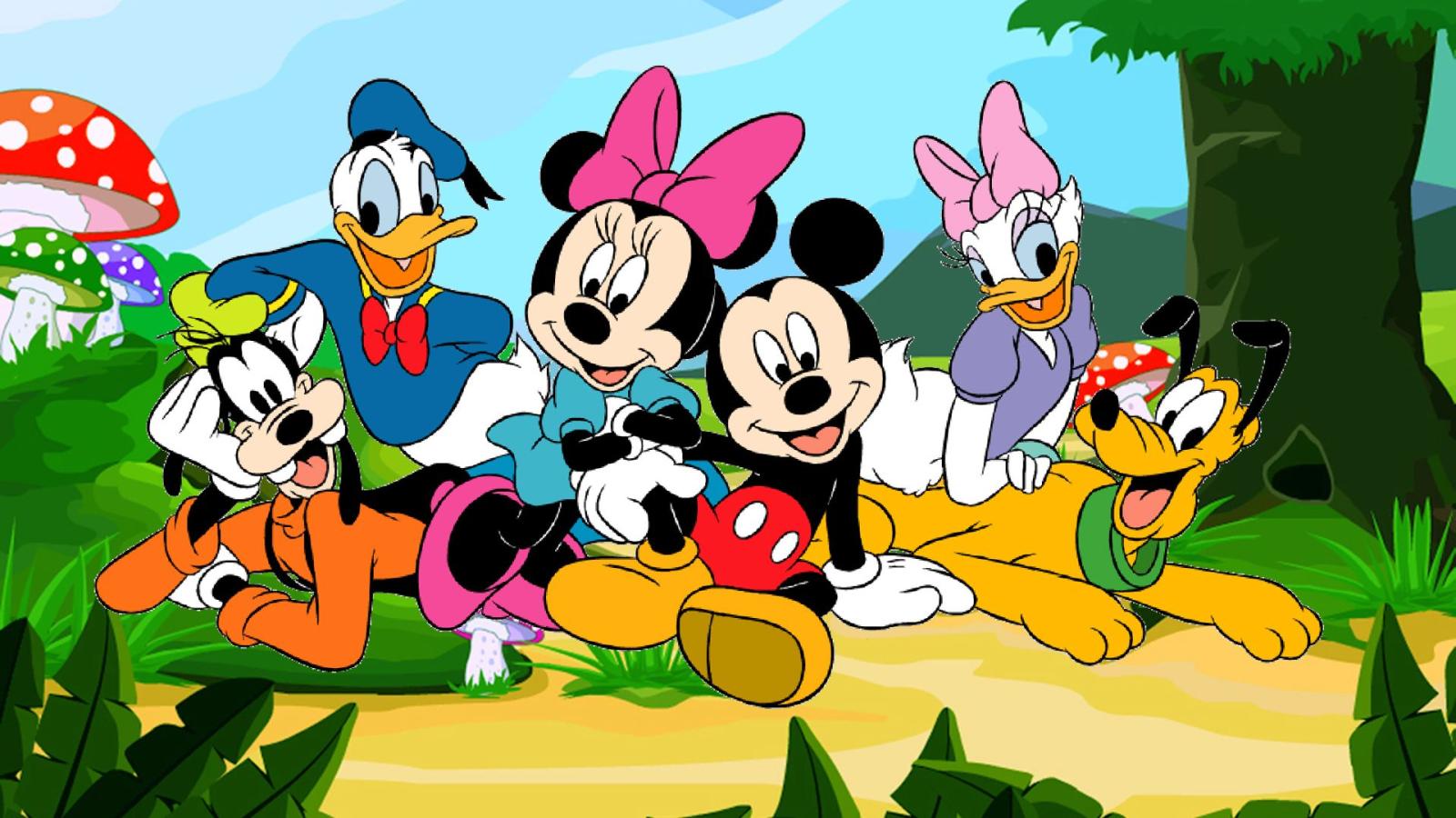 1920x1080 Characters From Cartoons Walt Disney Wallpaper Hd For Desktop Full