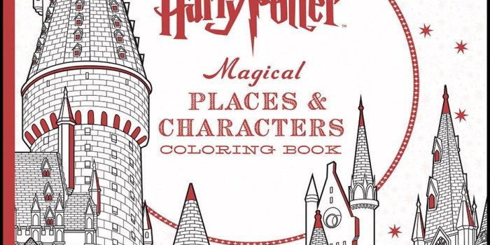 939x1200 Harry Potter Magical Places & Characters Coloring Book: Scholastic
