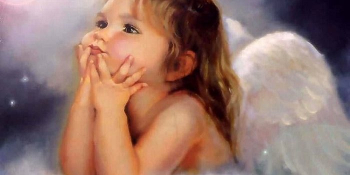 1024x768 The Most beautiful Angel that Was Left Behind -- Blue Eyes Cherub