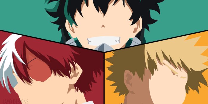 1980x1080 DEKU KACCHAN TODOROKI minimalist HD Wallpaper | Background Image