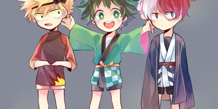 1260x1122 Boku no hero academia || Katsuki Bakugou, Izuku Miydoria, Shouto