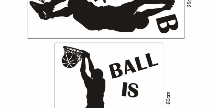 1000x1000 Hot Sale 1PC Wallpaper Ball Is Life Sport Playing Basketball Wall Sticker  for kids rooms Mural Decor Decal Removable New