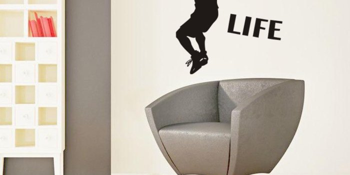 1000x1000 US $0.38 25% OFF|Ball Is Life Sport Playing Basketball Wall Sticker  Wallpaper Poster Mural Decor Decal Removable Hot Sale Fashion Home  Decoration-in