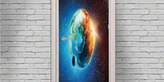 1000x1000 Amazon.com: Earth Door Wall Mural Wallpaper Stickers,Majestic Galaxy