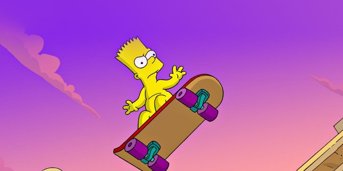 1920x1080 Bart Simpson, Pink, Recreation, Ios, Fictional Character Full HD