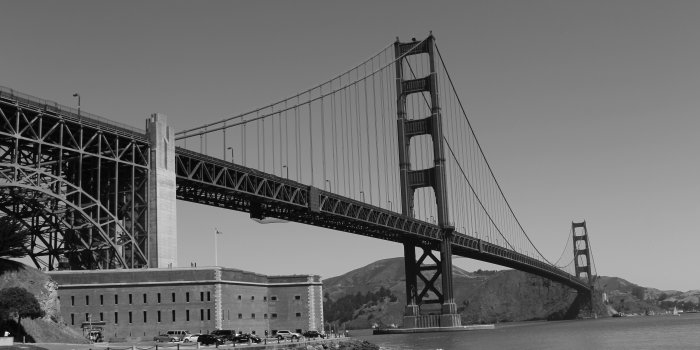 5184x3456 grayscale photo of golden gate bridge san francisco california free