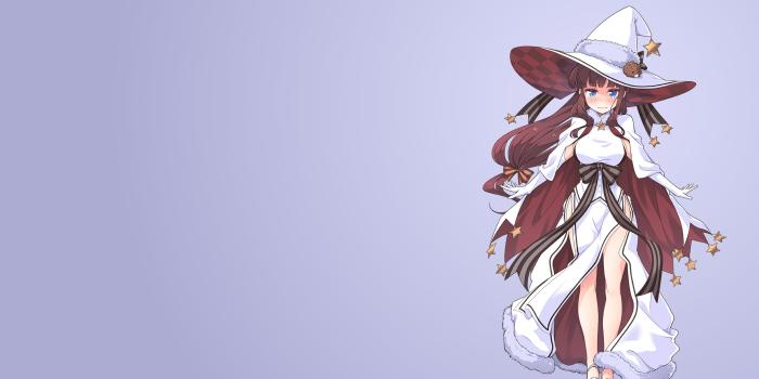 3840x2160 Female wearing white and red long-sleeved dress anime character