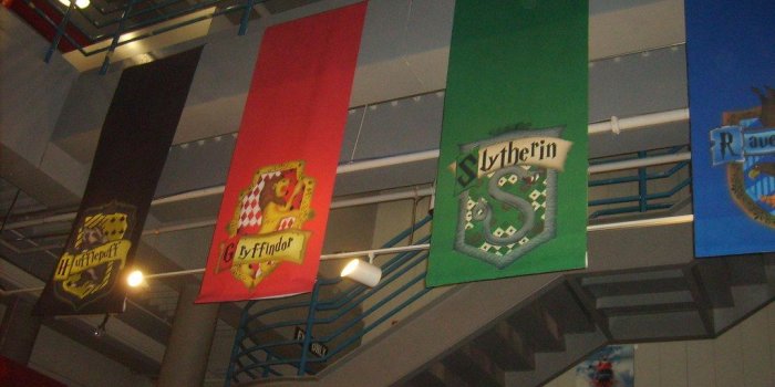 1024x768 Harry Potter house banners | These were hanging in the Space…