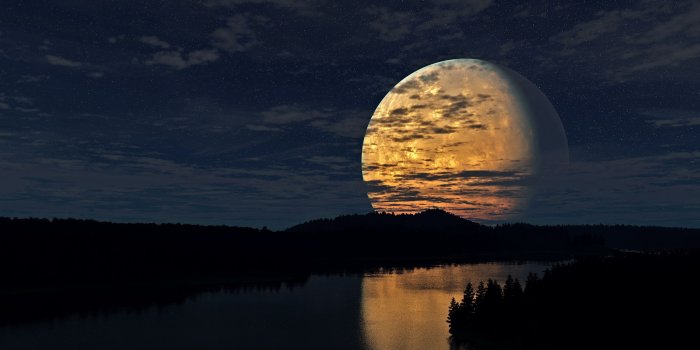 3840x2160 Night Sky Moon River Reflection, HD Nature, 4k Wallpapers, Images