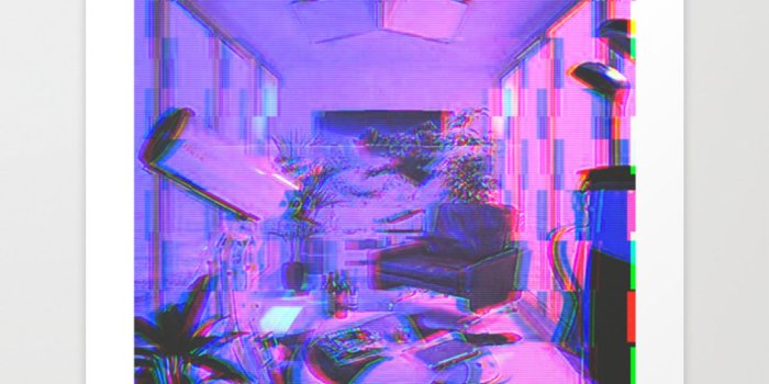 1500x1500 Vaporwave Aesthetic Style Emotional Dream Gift for sad boys and girls Art  Print