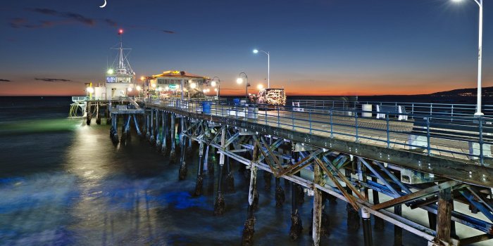 1680x1050 An Evening on Santa Monica Pier - Santa Monica things to do